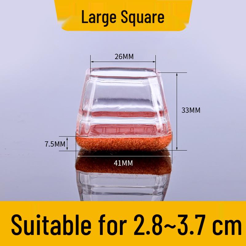 Durable Silicone Non-Slip Chair Leg Covers with Noise Reduction & Thickened Edge