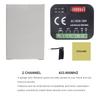Garage Door Receiver Switch Controller AC/DC 9V-30V 220V 2 Channels 300MHz To 868MHz 433.92MHz