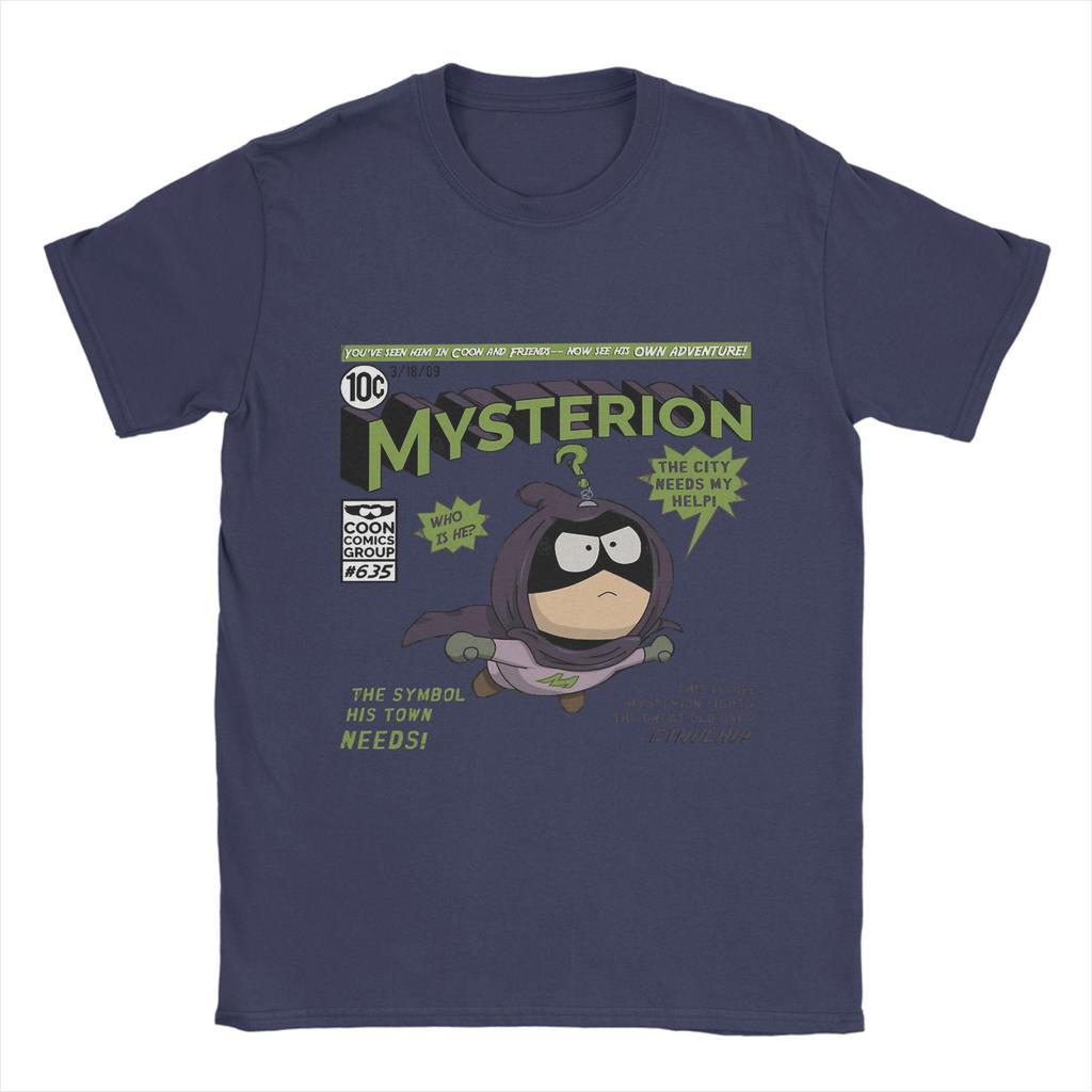 Leisure Souths Parks T-Shirts Men Round Neck 100% Cotton T Shirts Mysterion Short Sleeve Tee Shirt Plus Size Clothes