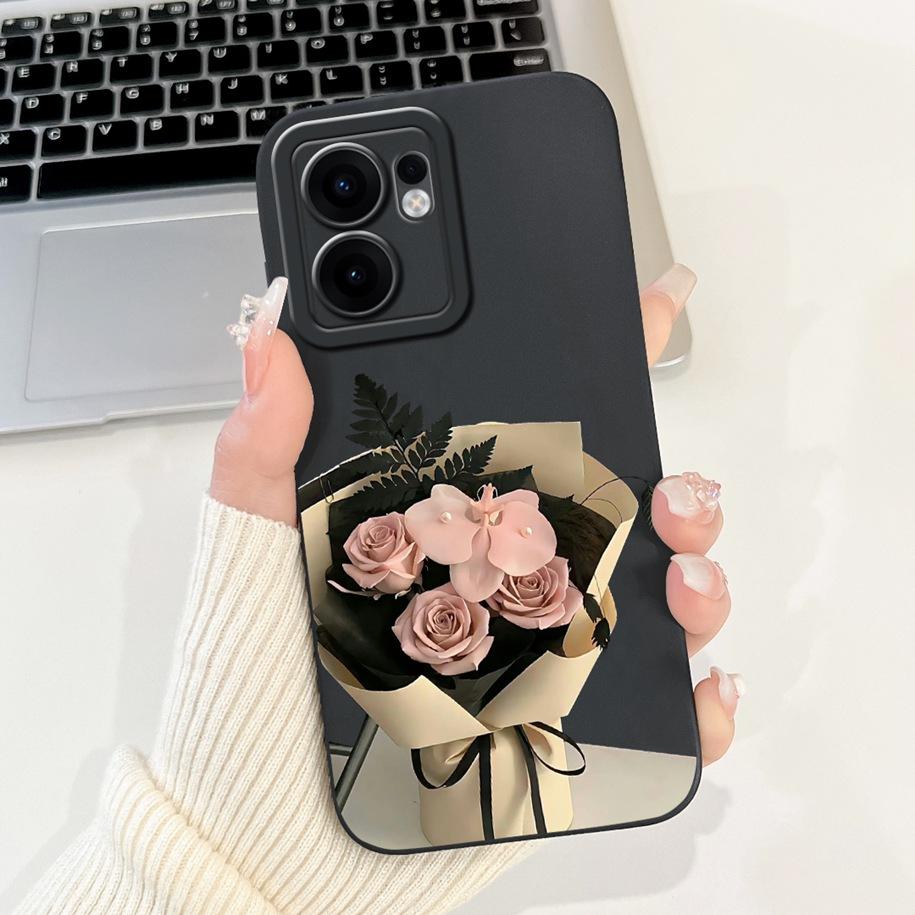 For Oppo Reno13 F 5G Case New Fashion Flower Silicone Soft Bumper Cases For Oppo Reno13F 4G Protection Cover Reno 13F 13FS Coque