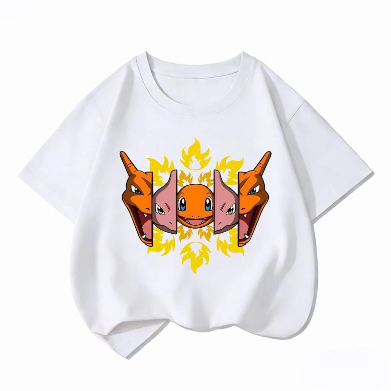 Printed Children's Pure Cotton T-shirt for Boys and Girls, Summer Comfortable and Breathable Children's T-shirt