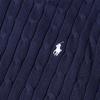 Polo Ralph Lauren SS23 Solid Color Logo Embroidered Cable Knit Sweater Women Sweater Navy-Blue 211747397-001