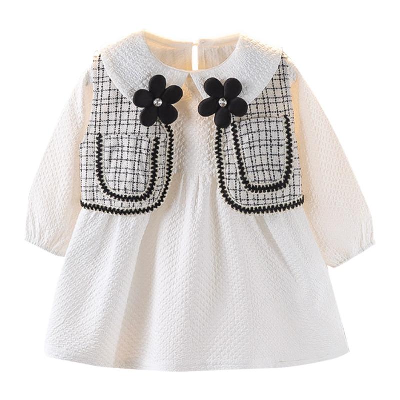 

Платье принцессы для девочек 1-5 лет с жилетом XXL белый