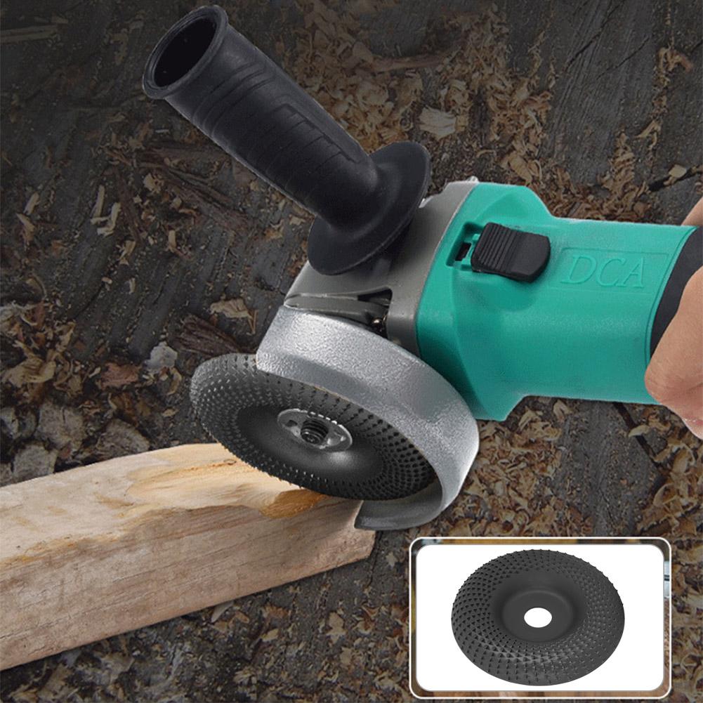 Stahl Holzbearbeitung Schleifscheibe Formscheibe Elektrowerkzeugzubehör HardwareteileSchwarz Gebogen