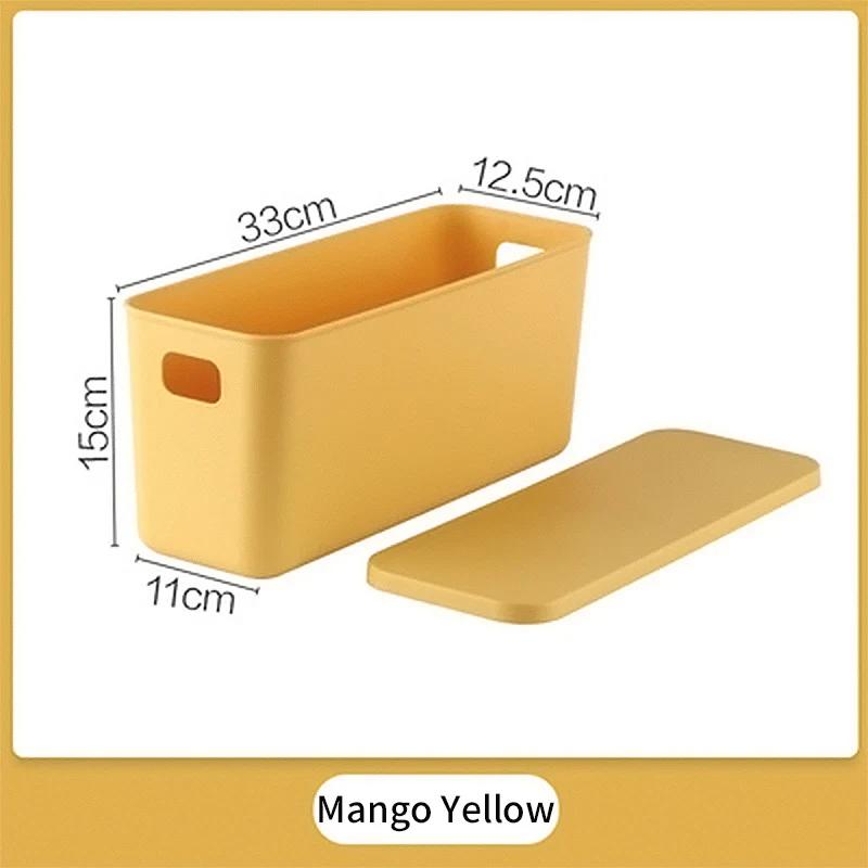 Storage Box with Lid Underwear Toy Ties Socks Snack Shorts Cosmetic Plastic Home Desktop Office Bathroom Storage Organization