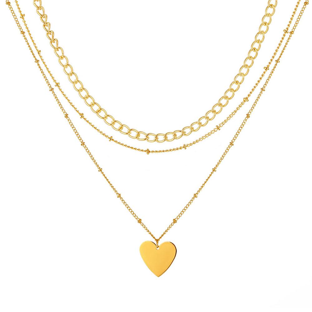 

Ожерелье в форме сердца, модное очарование, дизайн сердца, модный кулон, темпераментное ожерелье красоты золотой