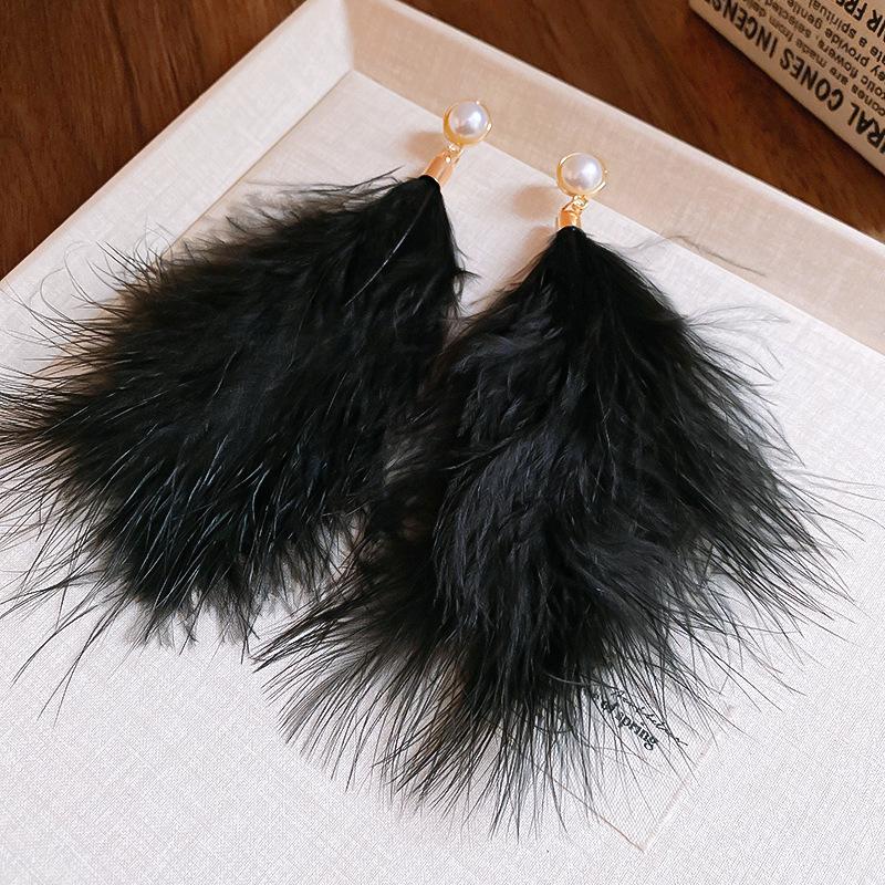 

Винтажные серебристые черные серьги-пусеты с геометрическим круглым дизайном и кисточками для женщин - Элегантный дизайн высокого класса