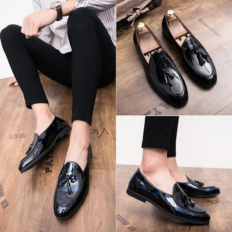 Summer Loafers Men Single Foot Casual Comfortable Brand Small Leather Shoes Men Business Shoes Size 37-48 Men Shoes