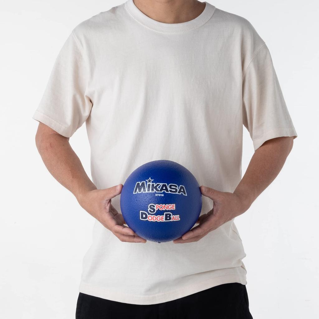 MIKASA Sponge Dodgeball, 57cm (for Preschoolers To Elementary School Students), 135g, Blue, STD-18 BL