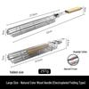 Iron Stainless Steel BBQ Grilling Basket with Wooden Handle