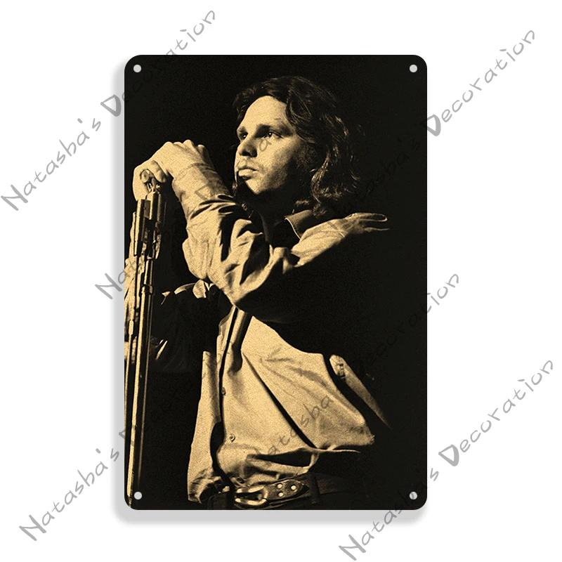 Rock Band Sign DOORS Decorative Sign Jim Morrison Metal Sign Rusty Metal Plaque Retro Metal Poster Music Metal Sign BAR PUB Sign