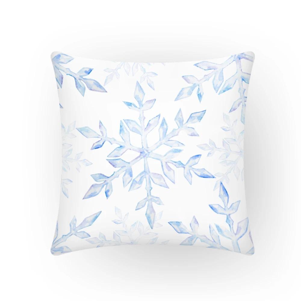 

Juste de coussin de voiture de канапе де комод, украшение de la maison de luxe, taie d oreiller, мотив de flocon de neige léger simple, документ 60x60cm