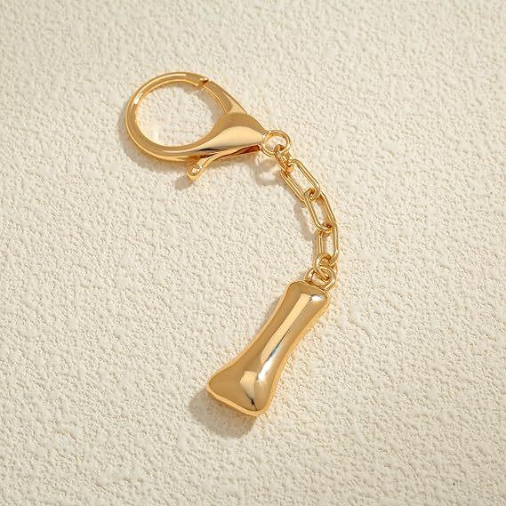 26 Alphabet Keychain: 18K Gold-Plated Pendant - Elegant Niche Design