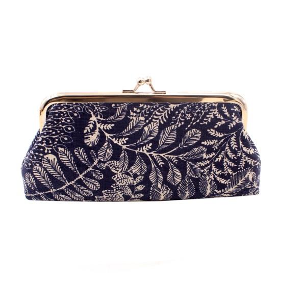Coin Purse with Kiss-lock Closure