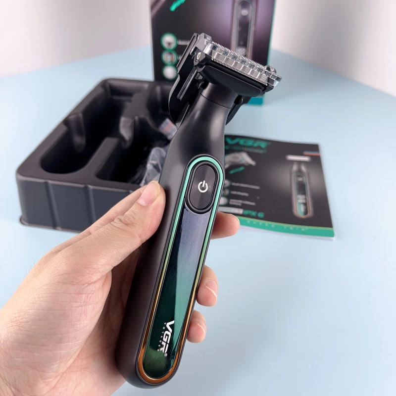 Original VGR V-360 Hair Trimmer IPX6 Waterproof Household Rechargeable Adjustable Razor Full Body Washable Reciprocating Men's Beard Trimmer Shaver