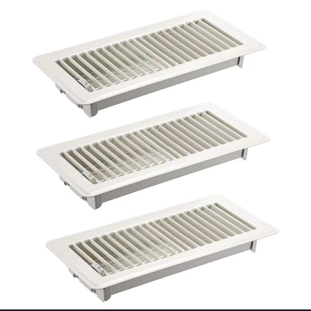 Metal Floor Register Cover 4*10 Inch Floor Vent Covers Central Conditioner Grille  Office Building