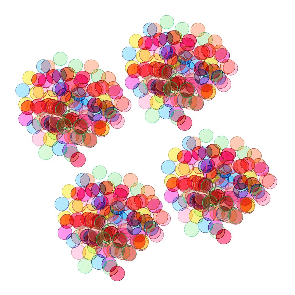 400Pcs Plastic Disk Chips Children Making Help