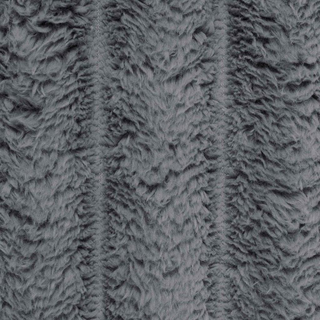 Throw Blanket Dark Grey 150 x 130 cm Fleece