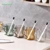 HUIHUADU Luxury Transparent Mouthwash Cup 4-Pack Set