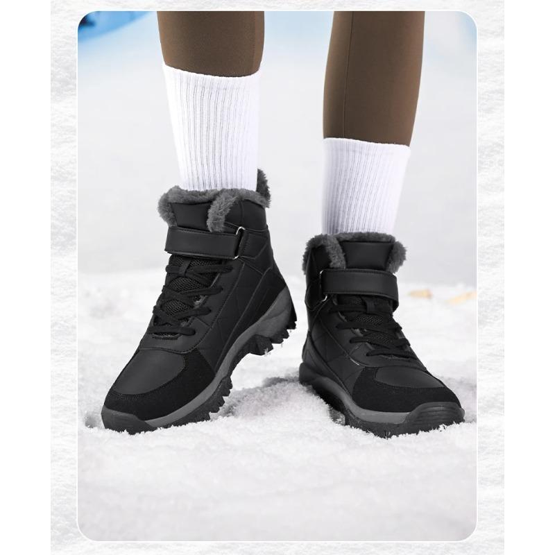 Warm Women's Snow Boots Fashion Outdoor Women Platform Anti-Slip Hiking Boot Waterproof Winter Warm Ankle