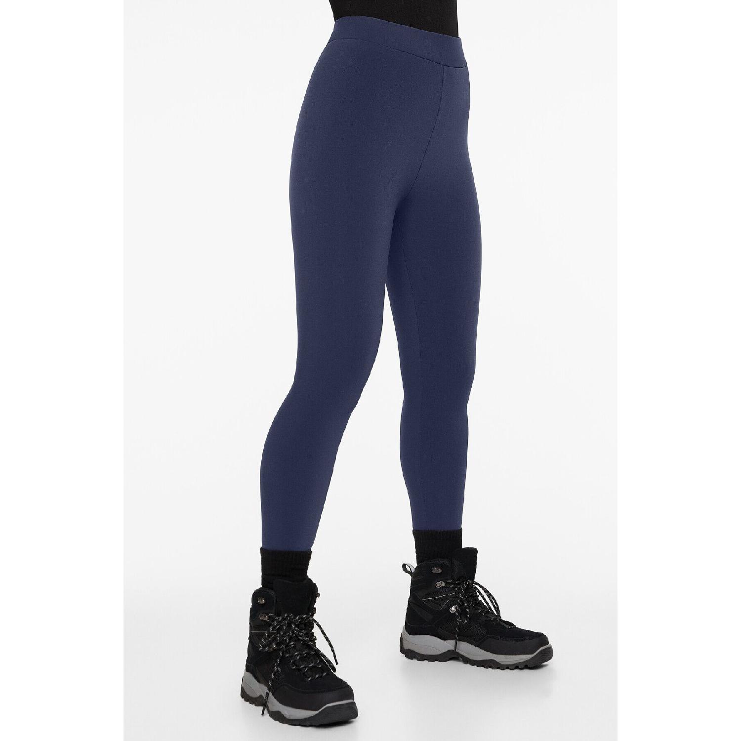 

70 Cm High Rise Seamless Super Extra Warm Ankle Length Tights XS Темно-синій