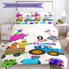 Numberblocks Customize Your Name Bedding Set Breathable Duvet Cover with Pillowcases Home Decoration Birthday Gift