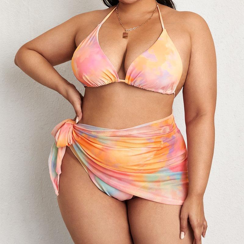 Women High Waisted Sexy Swimsuit Women's Large Size Swimsuit Beach Seaside Swimwear Bikini