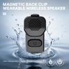 Wearable Bluetooth-compatible Speaker with Microphone Clip On Portable Speaker Wireless Speaker Waterproof for Travel