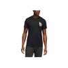 Adidas Performance Dame Verb Letter Print Basketball Moisture-Wicking Short Sleeve T-Shirt Men Tops Black DX6961