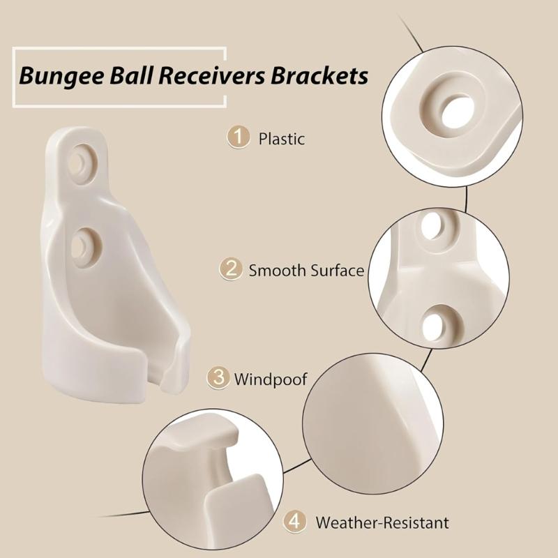 8 stycken skuggklämmor, ersättning, justerbar, säker montering för persienner, gardiner