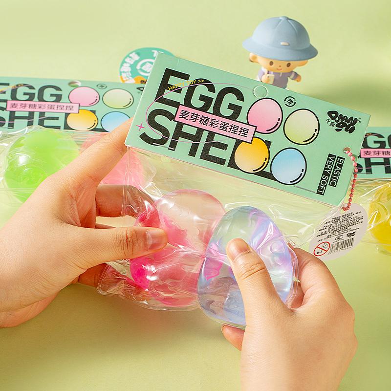 

Colorful Easter Eggs Squishy Toys Vent Stress Balls Squeeze Fidget Toys Stress Relief Easter Egg Basket Stuffers Party Favors