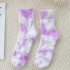 5/10 Pairs Comfortable Casual and Versatile Autumn Winter Solid Color Coral Velvet Socks Thickened Warm Floor Towel Socks Unisex Mid Calf Socks