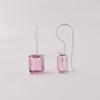 Natural Morganite Gemstone 925 Sterling Silver Jewelry Handmade Earrings 1.06" EE-167-14