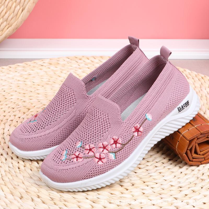

Women s Casual Mesh Breathable Walking Shoes - Soft Sole Slip-On 38