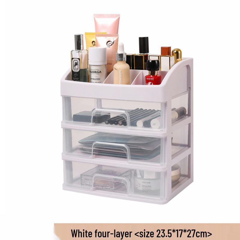 Hui Si Minimalist Nail Art Tool & Cosmetics Organizer - Desktop Drawer Storage Box