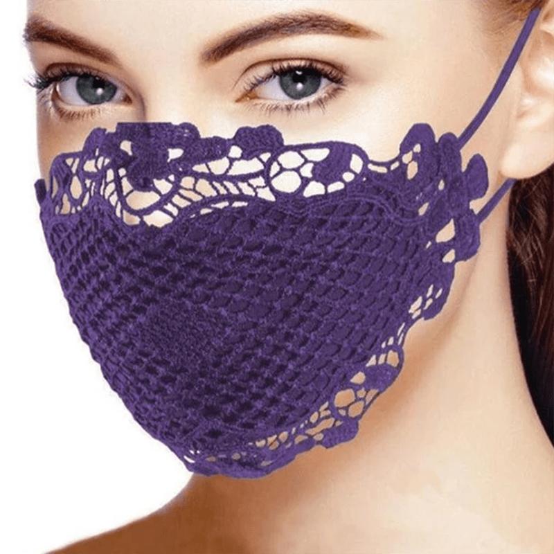 1pc Sunscreen Lace Mask,multi-color Sexy Breathable Holiday Gifts,Suitable for Outdoor Activities Such As Traveling,cycling,etc.