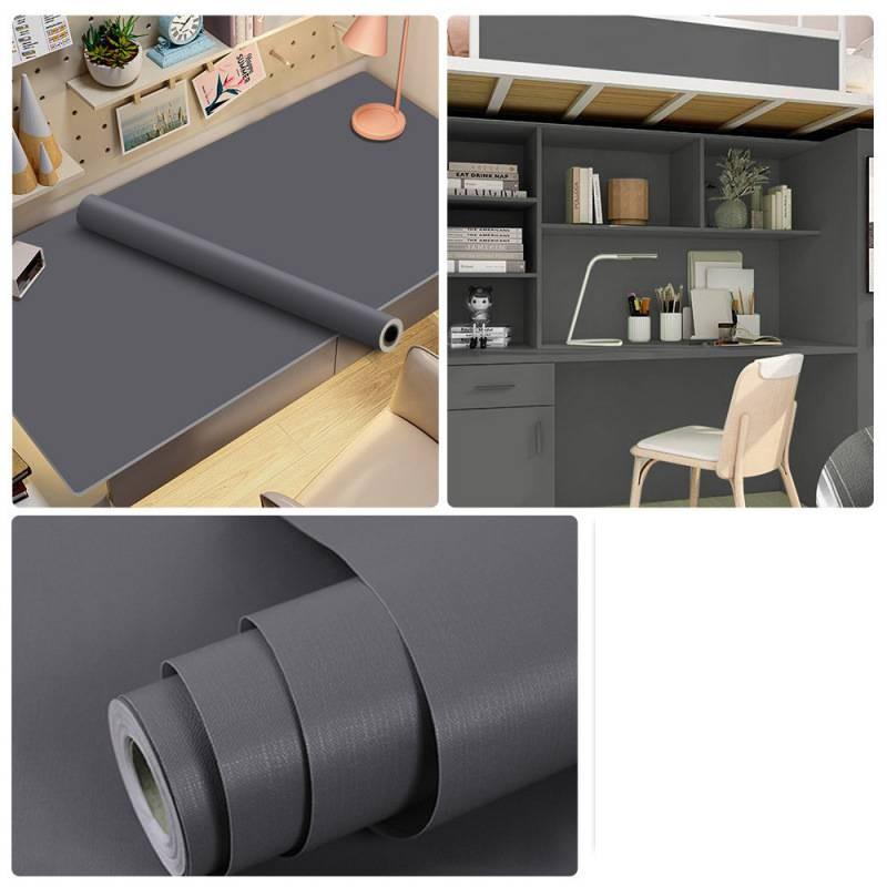 Matte Color Solid Design Dormitory Desktop Decoration Self Adhesive Wallpaper