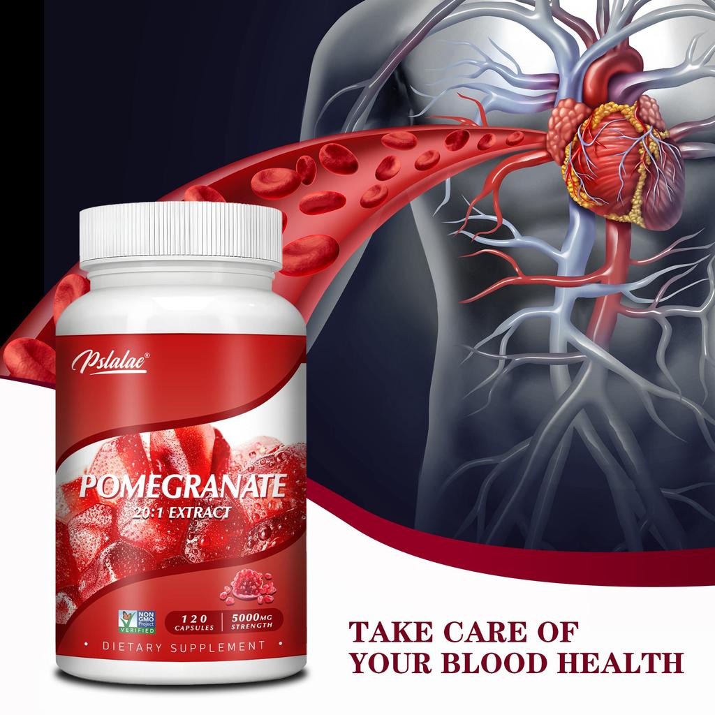 Pslalae - Pomegranate Extract Capsules - Heart Health