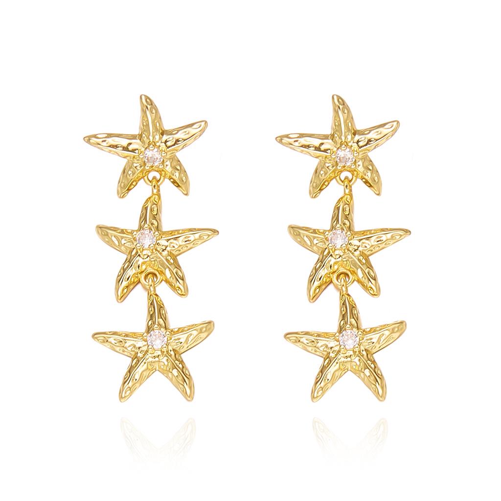 Bohemian Starfish Beach Earrings - Women's Summer Seaside Accessories