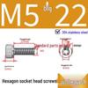 304 Stainless Steel Hex Socket Head Cap Screws, Cylindrical Head, DIN912.