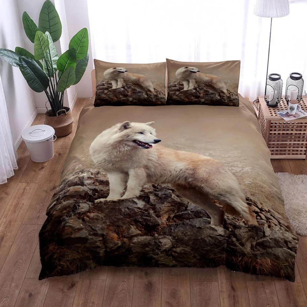 Indian Bohemian Dreamcatcher Wolf Brown Bedding Set King Queen Double Full Twin Single Size Bed Linen Set