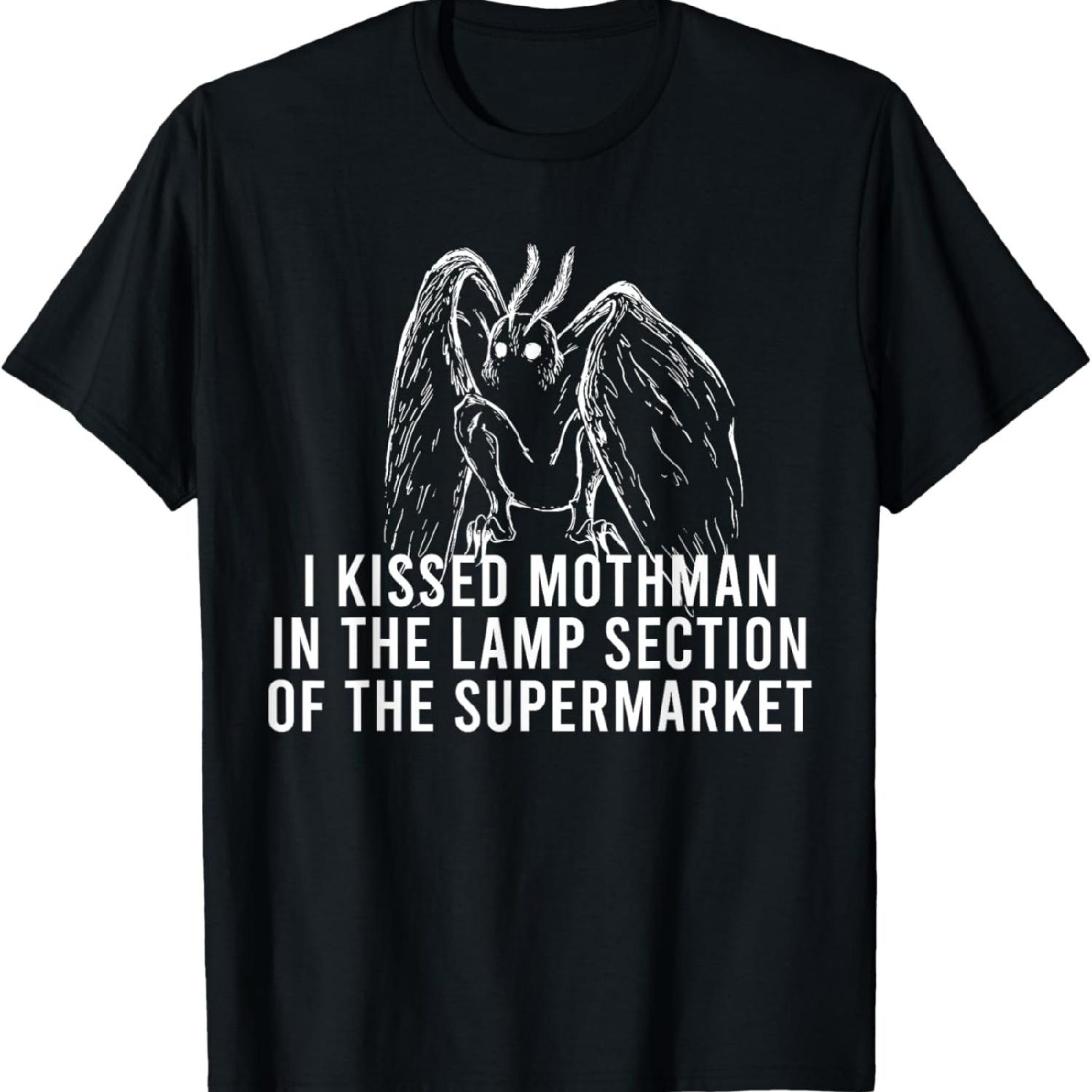 Mothman Cryptid I Kissed Mothman In The Lamp Section T-Shirt XXXXXL разноцветный