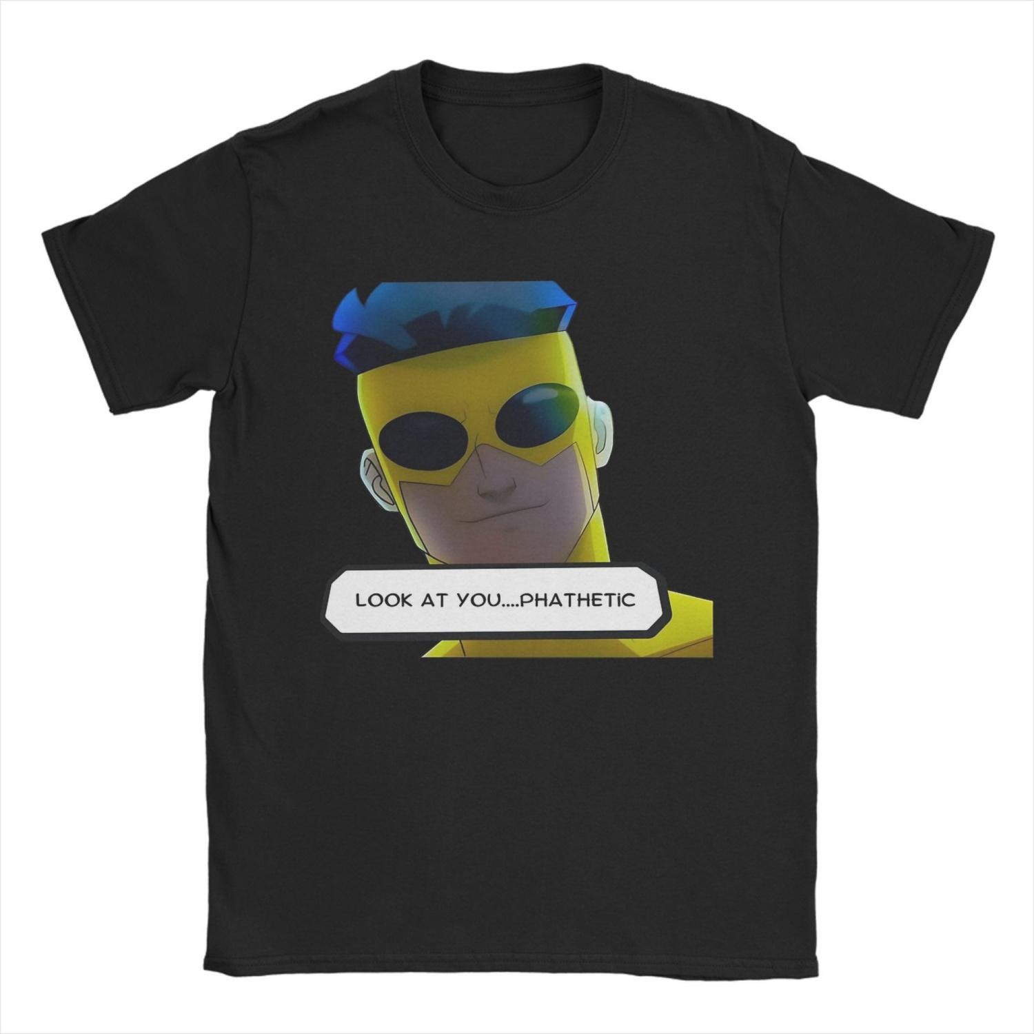 

Funny Sinister Mark Look At You T-Shirt Men Crewneck Cotton T Shirts Invincible Short Sleeve Tee Shirt Big Size Tops S чёрный