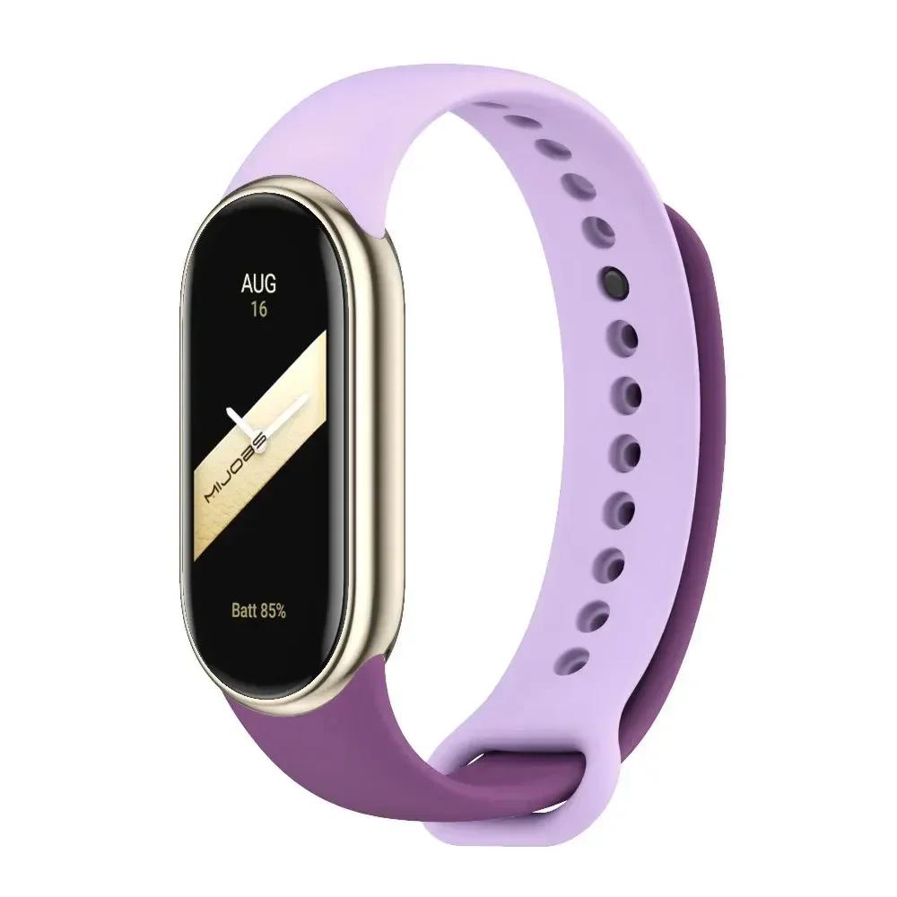 Silicone Strap for Xiaomi Mi Band 9 8 Strap NFC Sports Rubber Bracelet Wristband Pulseira Correa Smart for Mi Band 8/9 Accessory