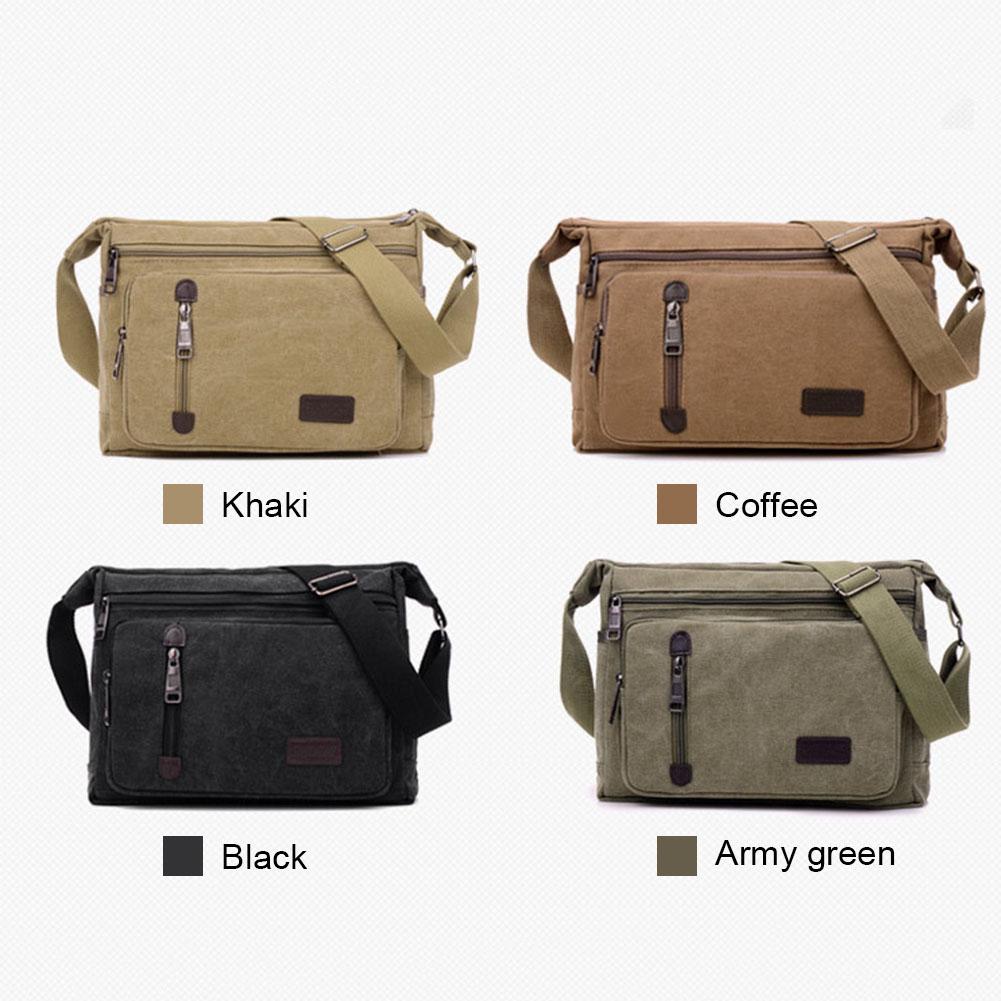 Buy Men Vintage Canvas Messenger Bags Crossbody Shoulder Bag Durable