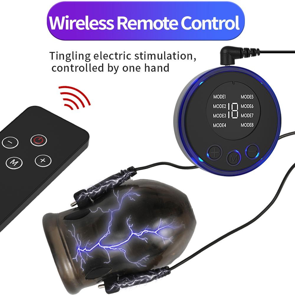 Electro Shock Penis Ring Electric Penis Enlarger Massage Penis Ring Adult Themed Toys Electrocal Stimulate Sex Toys For Men