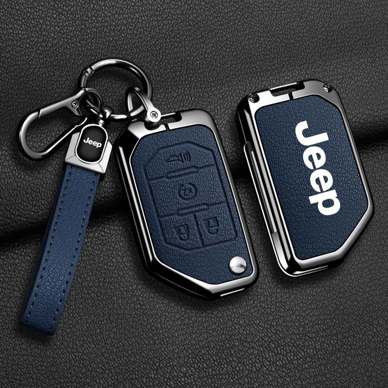 Compatible Jeep Key Case for Compass, Renegade, Cherokee, Grand Commander, Grand Cherokee