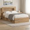 Bed Frame with Storage Space Artisan Oak 120 X 200 Cm