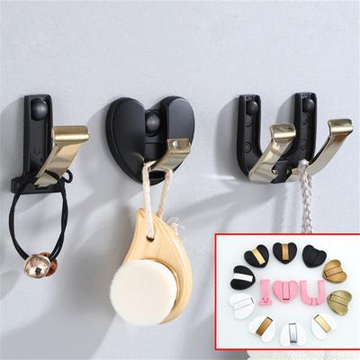 Antike Bademantelhaken Schwarz Handtuchhalter Haken für Kleidung Mantel Hut Tasche Haken Aluminium Kreativ I LOVE U Tür Handtuchhaken Halter