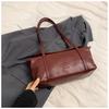 2025 simple retro texture large capacity commuter bag square student leisure tote bag portable shoulder messenger bag